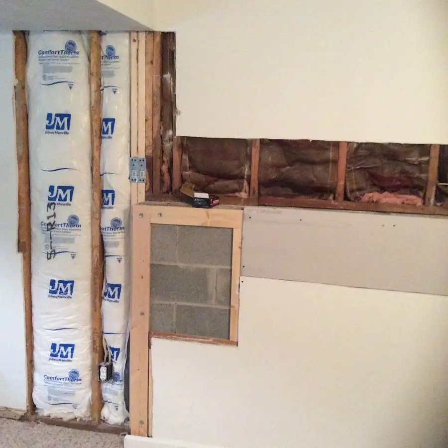 Wall insulation replacement during Odor Removal & Deodorization in Chelsea